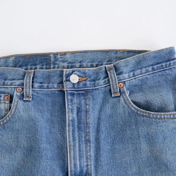 Vintage Levi's 516 Slim Fit Straight Leg made in Canada Blue Denim Jeans Sz36x30 - Picture 8 of 12